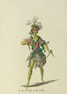 Jean Georges Noverre Collection: La Jalousie (Jealousy) - example illustration of a ballet character