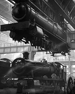 Hulton Archive Collection: Locomotive Factory