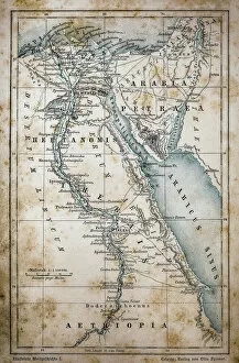 Related Images Metal Print Collection: Map of Egypt