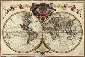 Related Images Poster Print Collection: Map of the world, 1720