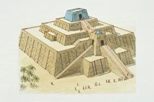 Geometric Shape Collection: Mesopotamia, Ur, ziggurat