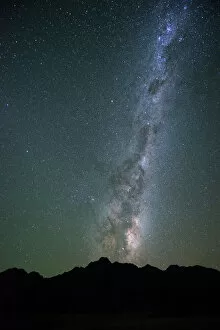 Capital Cities Collection: Milky Way behind tree, South Island, New Zealand