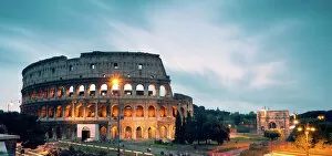 Flavian Collection: Panoramic of the Colosseum at night