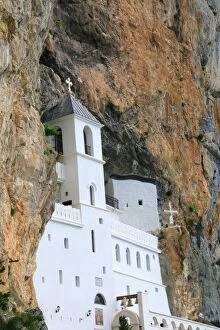 Churches Canvas Print Collection: Upper church of Ostrog Monastery, Montenegro