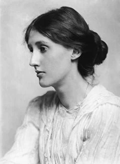 Top Sellers - Art Prints Metal Print Collection: Virginia Woolf Portrait