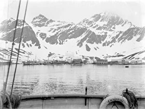 Antarctic Expedition Canvas Print Collection: Grytviken Whaling Station from the Endurance