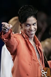 Vertical Collection: Prince Performing During a Press Conference