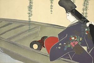Kamisaka Sekka Fine Art Print Collection: Asazuma-bune, fromaMomoyo-gusa (The World of Things) Vol II, pub