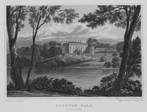 Yorkshire Collection: Bretton Hall, Yorkshire (engraving)