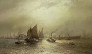 Steamboat Collection: A Busy Morning on the River Mersey, 1891