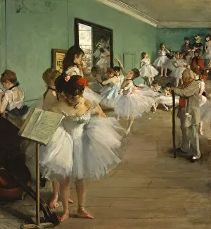 Impressionist paintings Collection: The Dance Class, 1873-74 (oil on canvas)