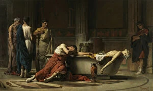 Politics Canvas Print Collection: The Death of Seneca, 1871 (oil on canvas)