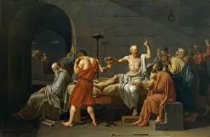 Neoclassicism Canvas Print Collection: The Death of Socrates, 1787 (oil on canvas)