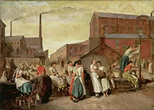 Laborer Collection: The Dinner Hour, Wigan, 1874 (oil on canvas)