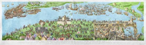 Coast Scenery Collection: The Encampment of the English Forces near Portsmouth during the Battle of the Solent