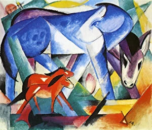 Fragmented Collection: The First Animals, 1913 (tempera on paper)