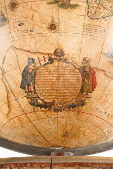 Rose Scale Collection: Large pair of library globes, the terrestrial 1645 / 48, the celestial after c