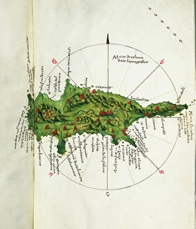 Maps Collection: Map of Cyprus, c.1485 (vellum)