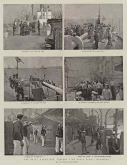 Ettore Tito Poster Print Collection: The Naval Manoeuvres, Snapshots on Board HMS 'Hermione'(litho)