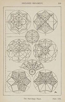 Ornamental Metal Print Collection: Ornament: Enclosed Ornament, The Star-shape Panel (engraving)