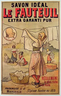Laundress Collection: Poster for Le Fauteuil soap (colour litho)