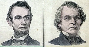 Andrew Johnson Collection: President Lincoln and Andrew Johnson, 1876