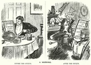 Satire Collection: Punch cartoon: A Warning - Wagners Ring Cycle (engraving)