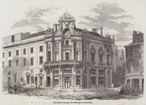 Theatre and Opera Pillow Collection: The Queens Theatre and Opera-House, Edinburgh (engraving)