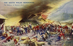 Related Images Fine Art Print Collection: The South Wales Borderers at the Defence of Rorkes Drift, South Africa, Zulu War