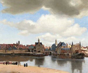 Rivers Fine Art Print Collection: View of Delft, c. 1660-61 (oil on canvas)