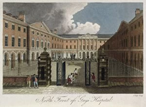 City of London Cushion Collection: View of the north front of Guys Hospital, Southwark