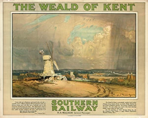 Kentish Collection: The Weald of Kent, a Southern Railway advertising poster, c