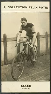 Celebrities Collection: William Elkes, Cyclisme, 1877-1901 (b / w photo)
