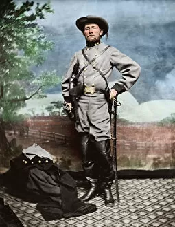 Digital art Photo Mug Collection: Confederate Army Colonel John S. Mosby during the American Civil War