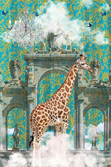 Surrealism artwork Jigsaw Puzzle Collection: Giraffe Adventures
