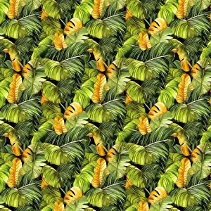 Patterns Fine Art Print Collection: Pattern 3 tropical leaves