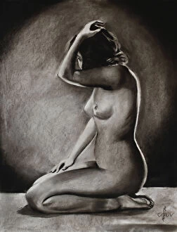 Realism Collection: Prestudy to Sitting Nude by Jacob Merkelbach - 24-03-24