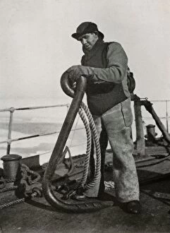 Black and white portraits Collection: A. B. Cheetham, (The boatswain of the Terra Nova), c1910–1913, (1913)