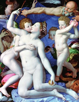 Deity Collection: An Allegory with Venus and Cupid, c1523-1568. Artist: Agnolo Bronzino