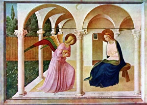 Illustration Fine Art Print Collection: The Annunciation, c1438-1445, (c1900-1920). Artist: Fra Angelico