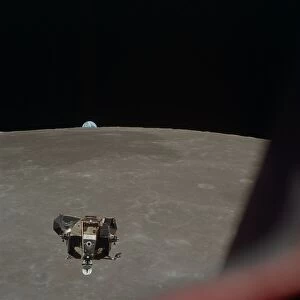The Moon Jigsaw Puzzle Collection: Apollo 11 Lunar Module ascent stage photographed from Command Module, July 21, 1969