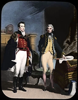 Admiral Nelson Collection: The Army and Navy, Wellington and Nelson, c1805. Artist: Newton & Co