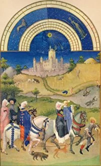 Herman Collection: August - the Chateau d Etampes, 15th century, (1939). Creator: Jean Limbourg