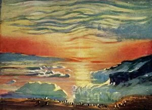 Landscape paintings Collection: The Autumn Sunset, c1908, (1909). Artist: George Marston