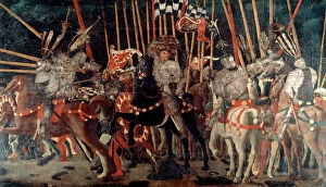 Renaissance art Fine Art Print Collection: The Battle of San Romano, 1432 (c1435-1440). Artist: Paolo Uccello