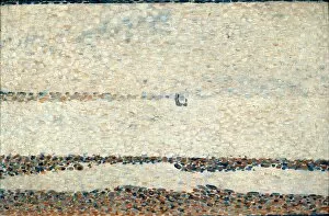 Abstract landscape art Jigsaw Puzzle Collection: Beach at Gravelines, 1890. Artist: Georges-Pierre Seurat