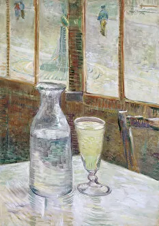 Impressionist paintings Collection: Cafe table with absinth, 1887. Artist: Gogh, Vincent, van (1853-1890)