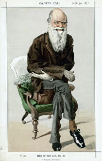 London Book Fair Collection: Charles Darwin, English naturalist, 1871