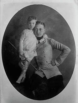 Hohenzollern Collection: Crown Prince of Germany and Prince William, 1910. Creator: Bain News Service