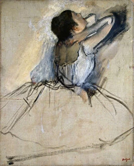 Music Fine Art Print Collection: Dancer, c. 1874. Artist: Degas, Edgar (1834-1917)